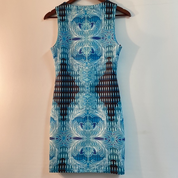 BEBE Ladies Teal Dress. Size S - Picture 2 of 12